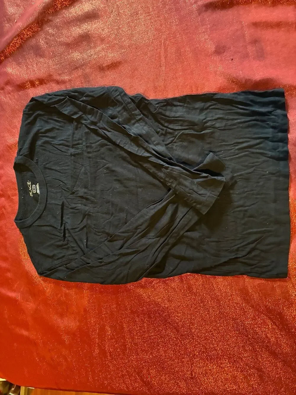 Place Shirt Girls 10/12 Long Sleeve Black Crewneck Tee